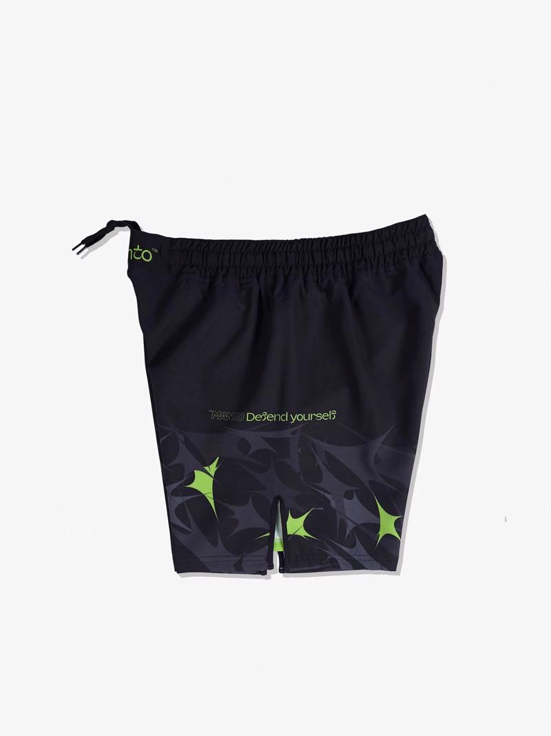 MANTO TERRA FIGHT SHORTS-black